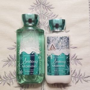 NEW Bath and Body Works Snowy Morning set